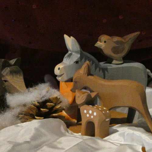 Tischpuppenspiel zur Weihnachtszeit